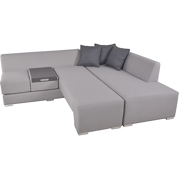 Garden Pleasure Lounge-Set Wellington 3-teilig Grau günstig online kaufen