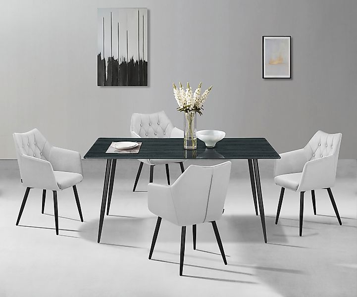 Home affaire Esstisch »Turah, TOPSELLER!«, (Tisch, Esstisch), mit Glasplatt günstig online kaufen