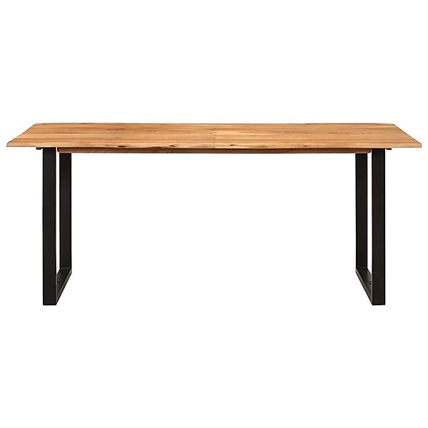 vidaXL Esstisch 180×90×76 cm Massivholz Akazie pulverbeschichteter Stahl günstig online kaufen