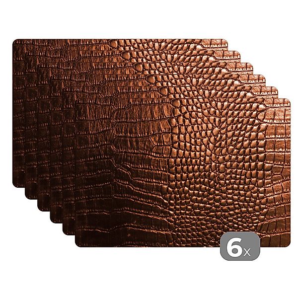 MuchoWow Platzset Das braune Leder eines günstig online kaufen