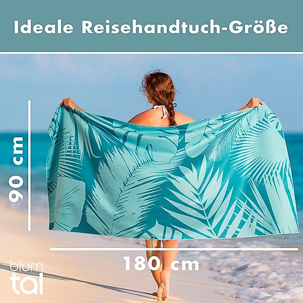 Blumtal Reisehandtuch Strandhandtuch 90x180 cm aus günstig online kaufen