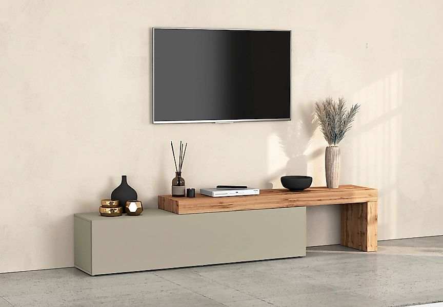 INOSIGN Lowboard "Chronos TV-Board, TV-Schrank" Breite verstellbar von 190 günstig online kaufen