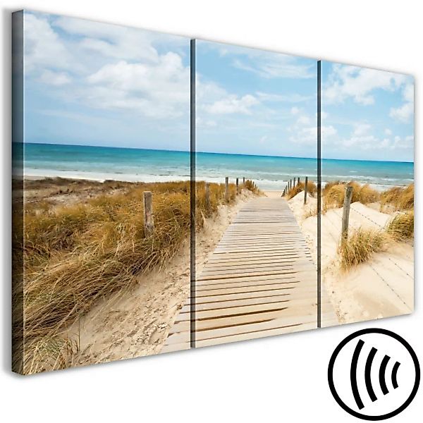 Wandbild Entering Beach (3 Parts) XXL günstig online kaufen