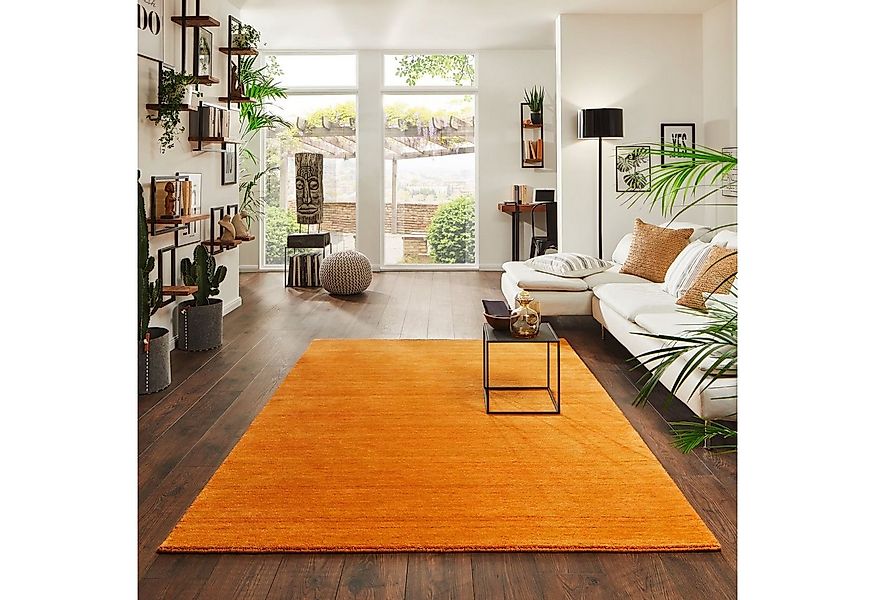 Steffensmeier Wollteppich Jaipur, Rechteckig, Gabbeh Teppich, handgeknüpft günstig online kaufen