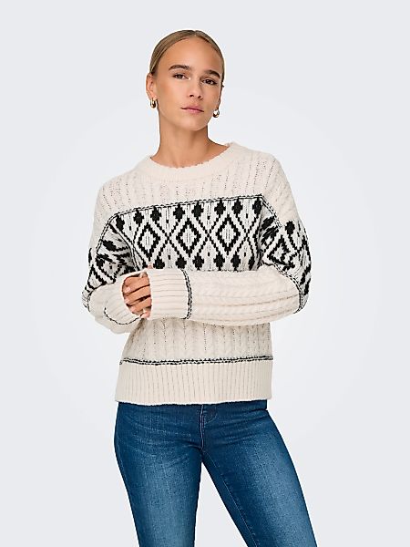 ONLY Strickpullover "ONLMARENT L/S PULLOVER KNT NOOS", mit Strickmuster günstig online kaufen