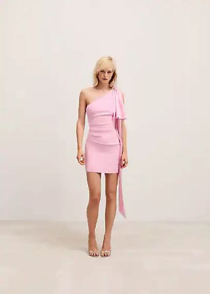 Asymmetrisches Kleid mit Maxi-Schleife günstig online kaufen