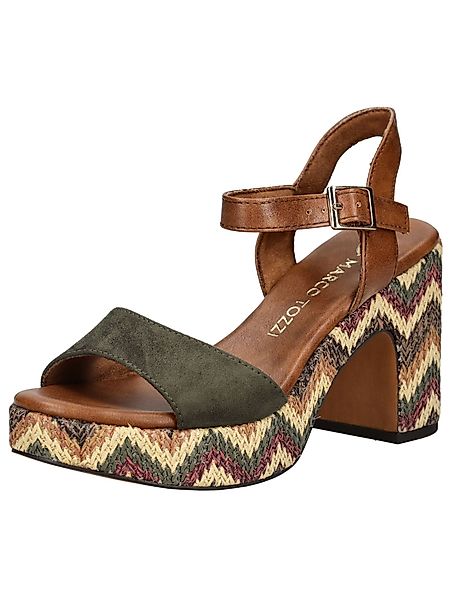 MARCO TOZZI Sandalen Lederimitat/Textil High-Heel-Sandalette günstig online kaufen