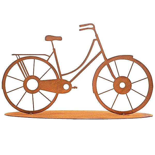 Rostikal Gartenfigur Fahrrad Deko Figur Garten günstig online kaufen