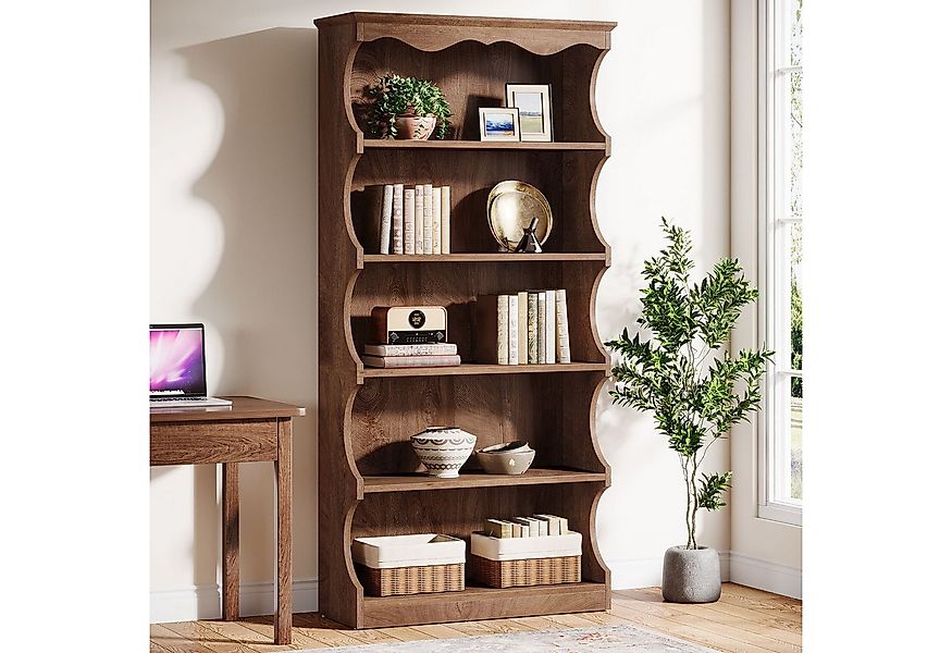Tribesigns Bücherregal 180 cm Regal mit 6 Ebenen, Standregal mit Aufbewahru günstig online kaufen