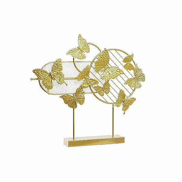 Deko-figur Dkd Home Decor Golden Metall Schmetterlinge (63 X 9 X 58,4 Cm) günstig online kaufen