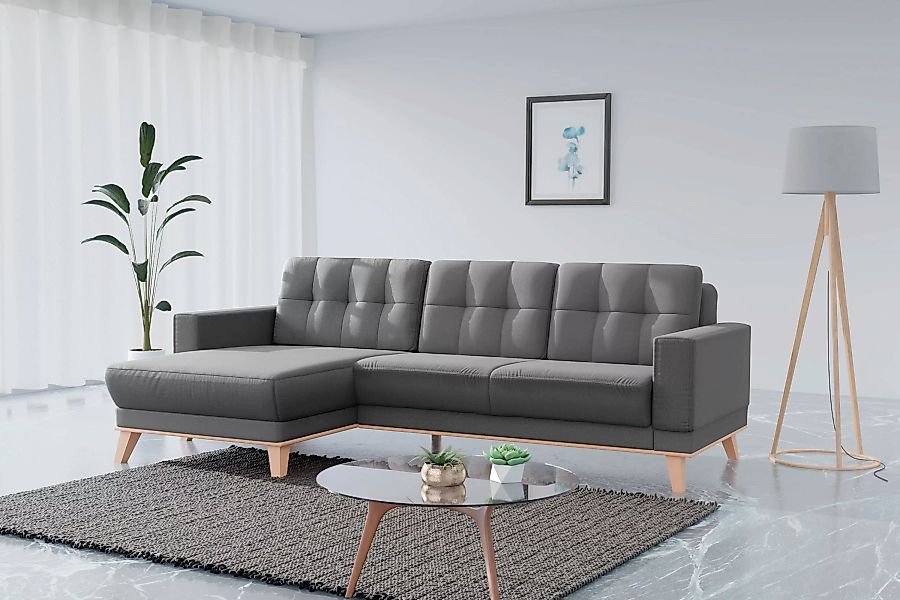 sit&more Ecksofa "Lavida L-Form", wahlweise mit Kippfunktion und Bettkasten günstig online kaufen