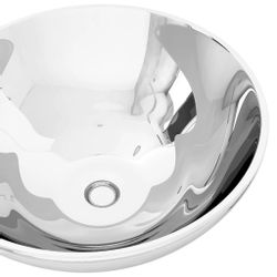 Waschbecken 32,5 X 14 Cm Keramik Silbern günstig online kaufen
