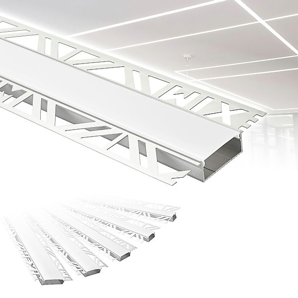 Hexim LED-Stripe-Profil 2m Trockenbauprofil Alu LED günstig online kaufen