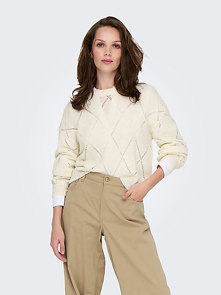 ONLY Strickpullover ONLGEENAS LS STRUCTURE O-NECK günstig online kaufen