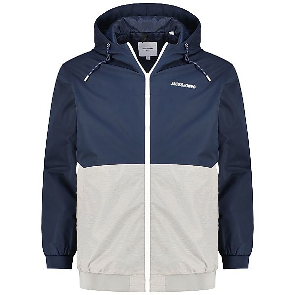 Jack&Jones Freizeitjacke, wasserabweisend Farbe blau/grau Größe: 6XL günstig online kaufen