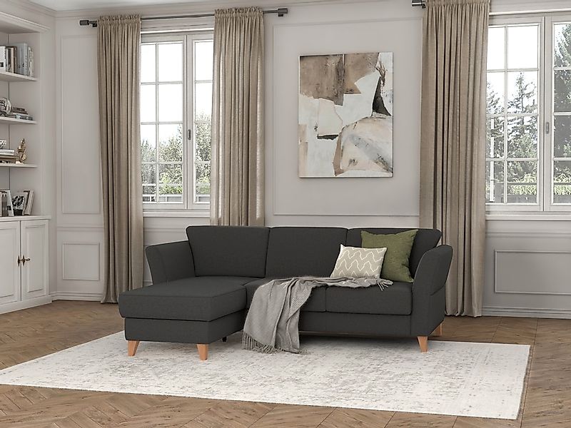 sit&more Ecksofa »Visby L-Form«, Wahlweise mit Bettfunktion und Bettkasten, günstig online kaufen