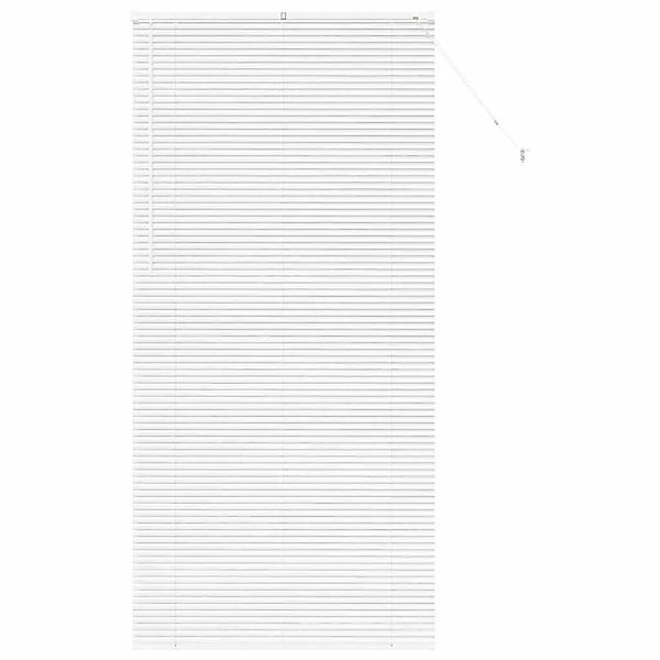 vidaXL Balkenjalousien mit Vorhängen Weiß 220 x 100 cm Aluminium 42006022 günstig online kaufen