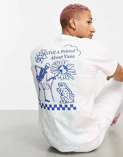 Vans – Tell A Friend – T-Shirt mit Batikmuster-Mehrfarbig günstig online kaufen