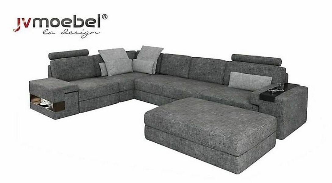 JVmoebel Ecksofa Sofas U Form Polster Couch Leder Eck Wohnlandschaft Couch günstig online kaufen