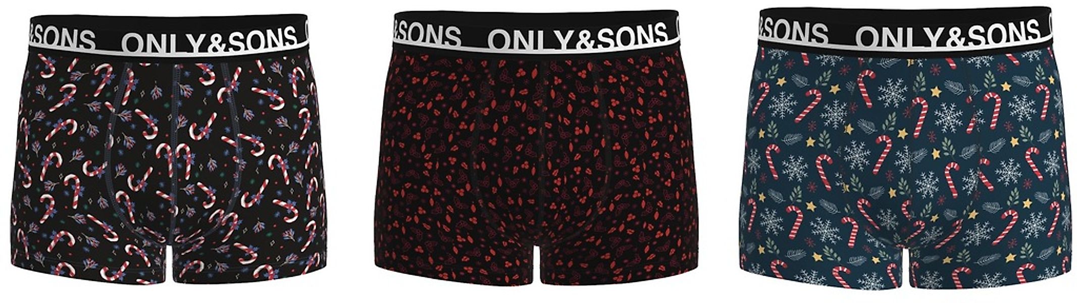 ONLY & SONS Trunk "ONSXMAS TRUNK 3PACK" Packung, 3 Stk. günstig online kaufen