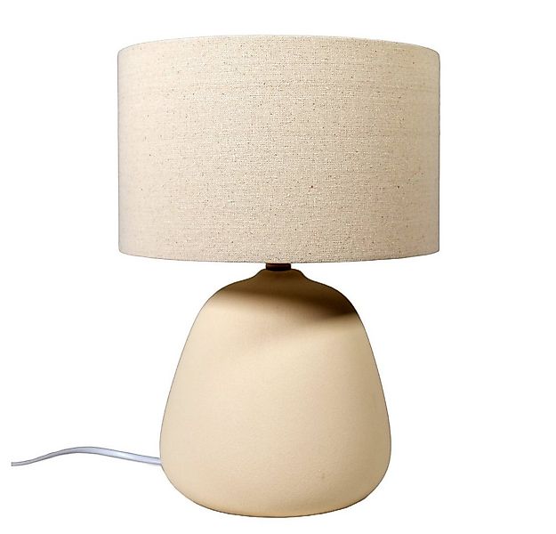 Liadomo Tischleuchte Juna, ohne Leuchtmittel, weißer Stoffschirm, Skandi-Lo günstig online kaufen