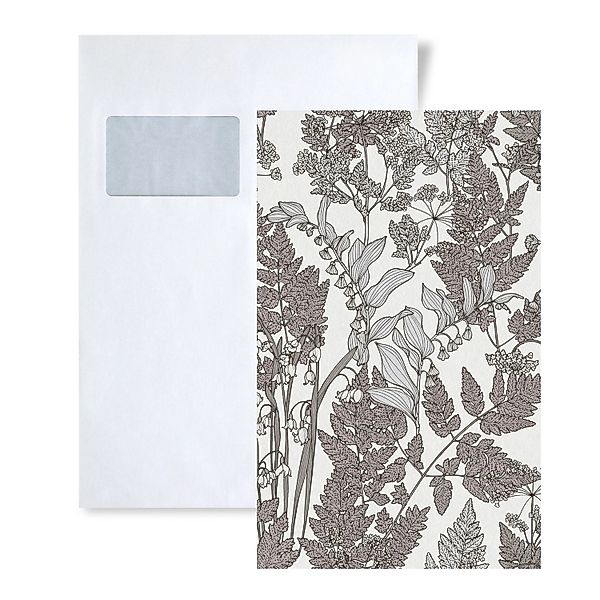 PROFHOME 1 MUSTERSTÜCK S-377521-GU DIN A4 MUSTER der Floral Tapete günstig online kaufen