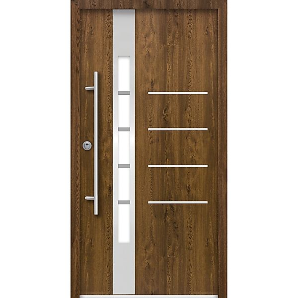 Splendoor Thermospace Haustür Berlin Prime Nussbaum 210x110 cm L günstig online kaufen