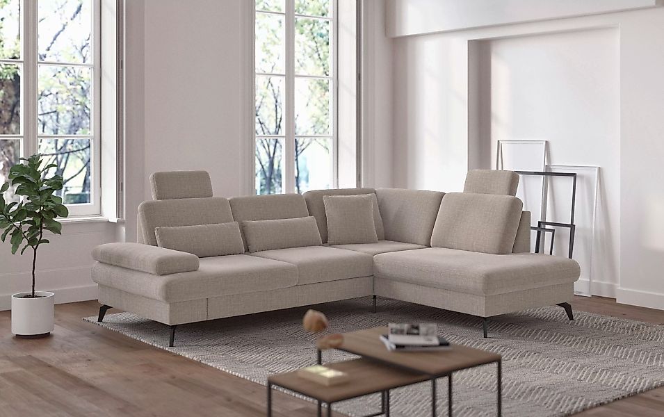 sit&more Ecksofa »Morris L-Form, inkl. Sitztiefenverstellung«, wahlweise mi günstig online kaufen