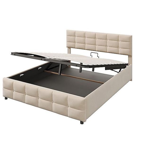 STILVORA Polsterbett 180x200 Bettgestell mit Matratze,Jugendbett mit Staura günstig online kaufen