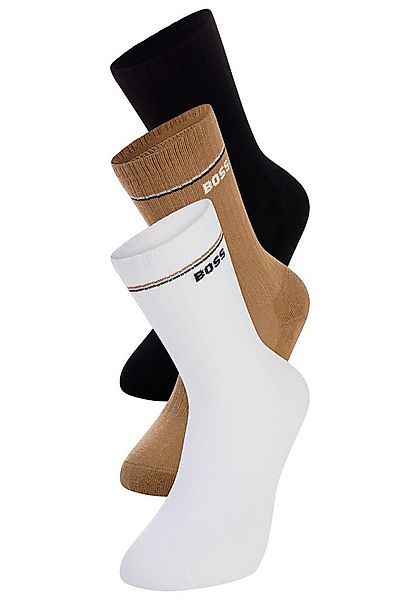 BOSS Basicsocken 3P QS Iconic CC SP W (3-Paar) kontrastfarbene Details günstig online kaufen