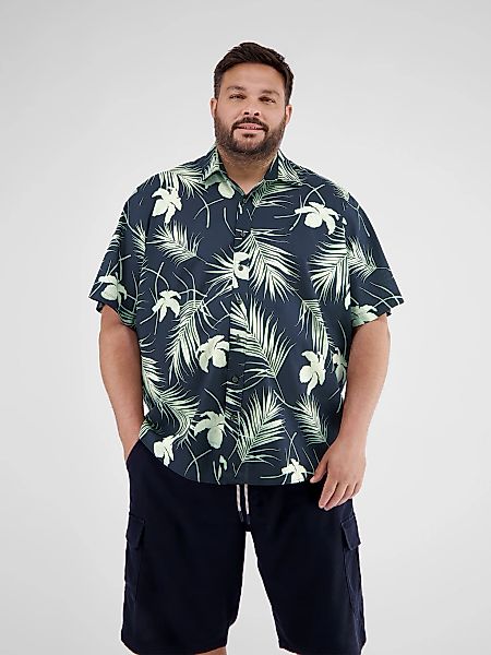 LERROS Kurzarmhemd "LERROS Herrenhemd in Übergrößen, Hawaiian-Style" günstig online kaufen
