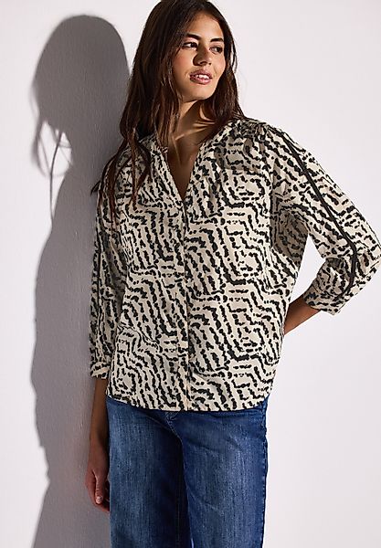 STREET ONE Druckbluse mit Tapedetails und günstig online kaufen