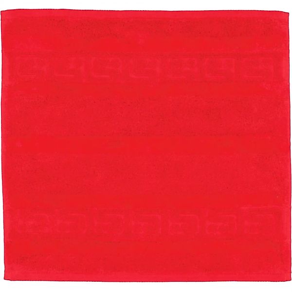 Cawö - Noblesse Uni 1001 - Farbe: 203 - rot - Seiflappen 30x30 cm günstig online kaufen