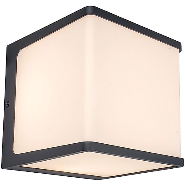 Lutec LED-Außenwandleuchte Doblo 1-flammig Anthrazit 15 cm x 15 cm x 15 cm günstig online kaufen