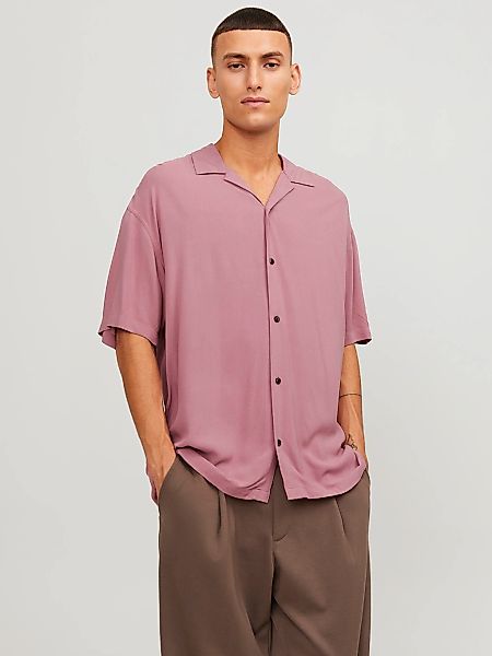 Jack & Jones Kurzarmhemd "JJEJEFF SOLID RESORT SHIRT SS SN" günstig online kaufen