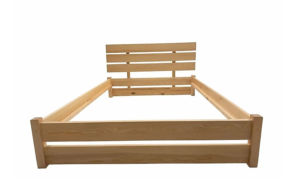 Bettgestell Massivholzbett Joren ¦ holzfarben ¦ Maße (cm): B: 188 H: 76 Bet günstig online kaufen