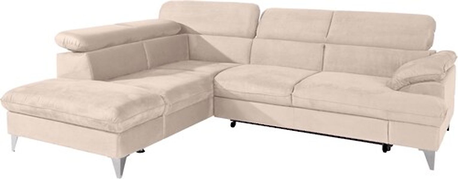 COTTA Ecksofa "Caluso L-Form", mit Kopfteilverstellung, wahlweise mit Bettf günstig online kaufen