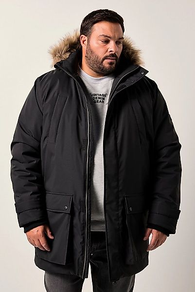 Men Plus Parka Men+ Funktions-Parka Kapuze mit Kunstfellbesatz bis 8 XL günstig online kaufen