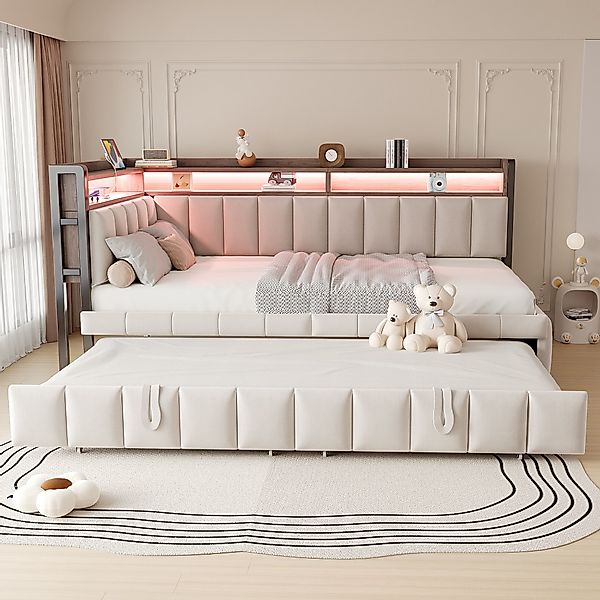 REDOM Schlafsofa mit USB-/Typ-C-Anschlüssen und LED-Lichtern, günstig online kaufen