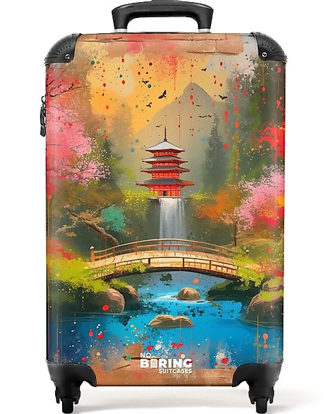 NoBoringSuitcases.com© Hartschalen-Trolley Japanischer Garten im Graffiti-S günstig online kaufen