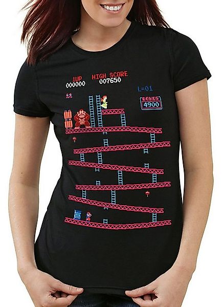 style3 T-Shirt Retro Kong donkey classic nes gamer nintendo snes mario supe günstig online kaufen