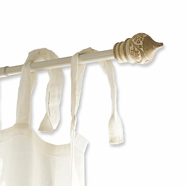 Mirabeau Gardinenstange Gardinenstange Moriat braun/weiß, Eisen, günstig online kaufen