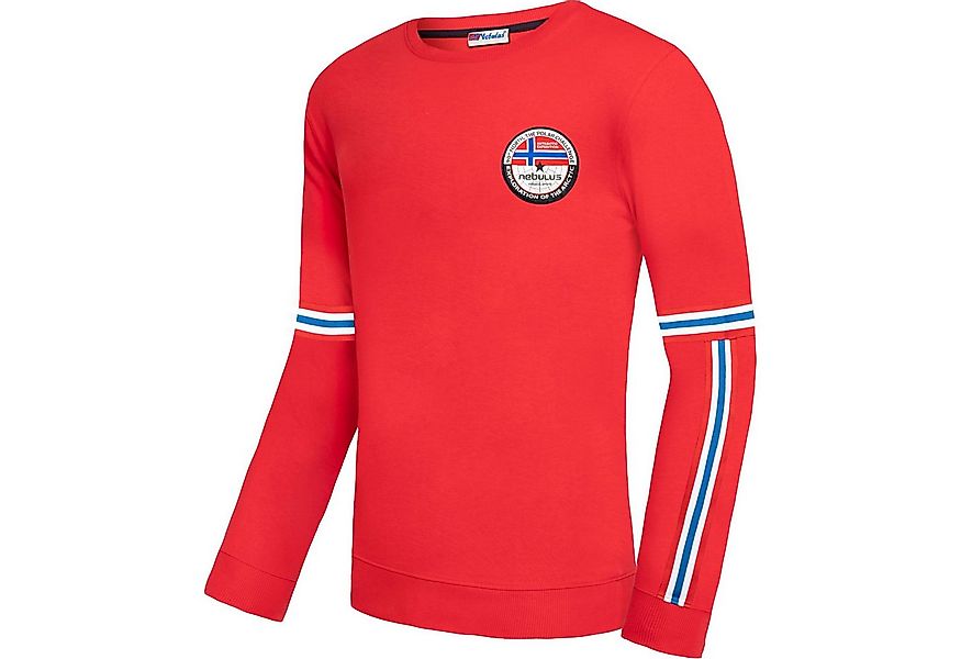 Nebulus Sweatshirt STRIPE, P5036 - Herren, rot, L günstig online kaufen