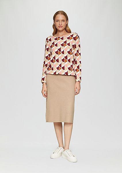 s.Oliver Minirock Elastischer Midi-Strickrock im Slim günstig online kaufen