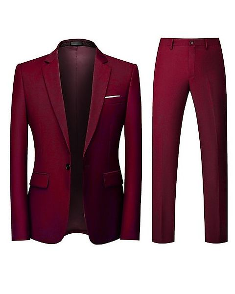 Allthemen Anzug (2 tlg, Sakko & Hose) Herren 2 Teilig Slim Fit Hochzeitanzu günstig online kaufen