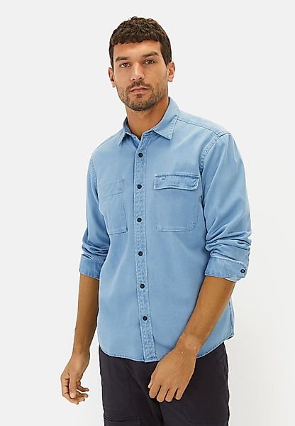 camel active Langarmhemd aus reiner Baumwolle günstig online kaufen