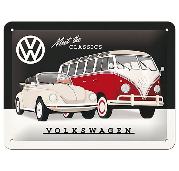 Nostalgic-Art Metallschild Blechschild 15x20 cm - Volkswagen - VW Meet The günstig online kaufen