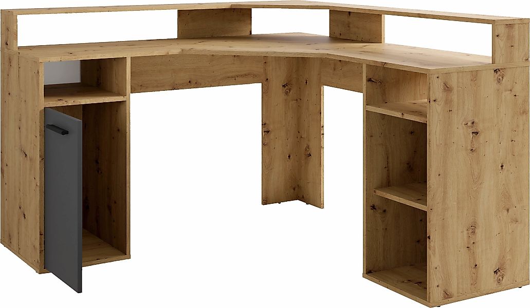 byLIVING Gamingtisch "Fox", Breite 139 cm, moderner Eck-Schreibtisch günstig online kaufen