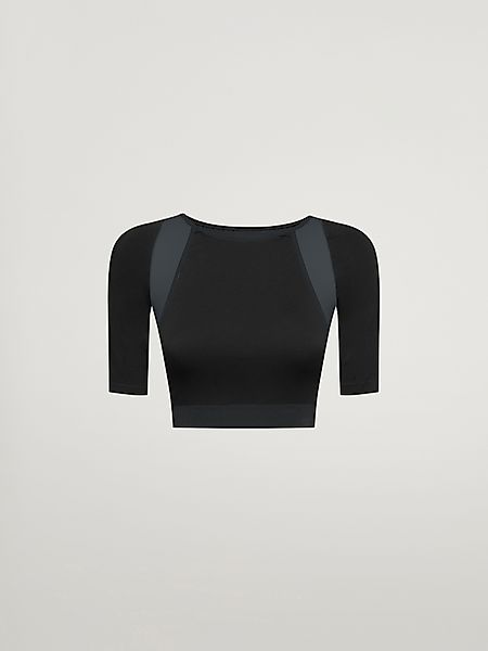 Wolford - Sporty Butterfly Top Short Sleeve, Frau, black/caviar, Größe: S günstig online kaufen