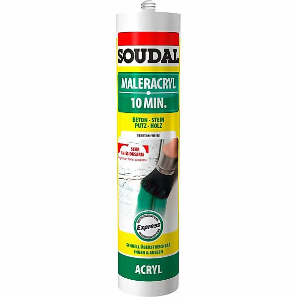 Soudal Maleracryl 10 min-Express Weiß 300 ml günstig online kaufen